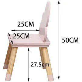 Mobili Rebecca Kinderstühle, Pink, Holzwerkstoff, 25x50x25 cm, Kinder- - Jugendzimmer, Kindermöbel, Kindersitzmöbel - -tische, Kinderstühle