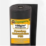 Aquagart 350m2 Unkrautvlies Gartenvlies Mulchvlies Bodengewebe 150g 1m breit PES