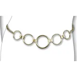 Bernd Götz Kettengürtel BERND GÖTZ "Kettengürtel in elegant abgestuftem Ringdesign", Damen, Gr. S1, gold, Metall, Gürtel