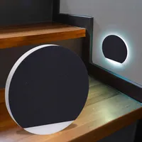 Longlifeled gmbh LED Treppenleuchte rund schwarz - Lichtfarbe: Kaltweiß