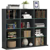 VCM Bücherregal 40 x 30 x 180 cm Schwarz