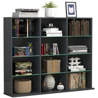 VCM Bücherregal 40 x 30 x 180 cm Schwarz