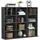 VCM Bücherregal 40 x 30 x 180 cm Schwarz
