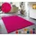 OTTO home Wollteppich OTTO HOME "Karchau", pink, B:60cm H:13mm L:90cm, Schurwolle, Teppiche, Handweb Teppich, meliert, reine Wolle, handgewebt, brilliante Farben