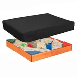 Sandkasten Abdeckung 150X150,Wasserdicht Sandkastenabdeckung mit Aufbewahrungstasche,Sandkastenplane für Garten Pool Sandkasten,Schwarz Winddicht Abdeckplane Sandkastenabdeckung Oxford-Stoff