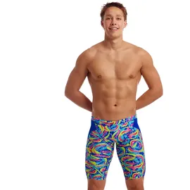 Funky Trunks Training Jammer Badeshorts chlorresistent und schnelltrocknend in bunt | Choppy Waters - AUS 36