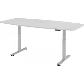 Hammerbacher Hammerbacher-Konferenztisch mit Memoryschalter, Grau-VXDSM22/5/S