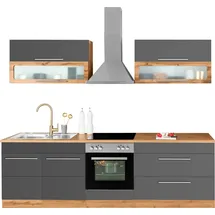 kochstation Küchenzeile KS-Wien 260 cm grau