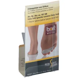 Bort PediSoft Zehenpolster links 1 St Transparent