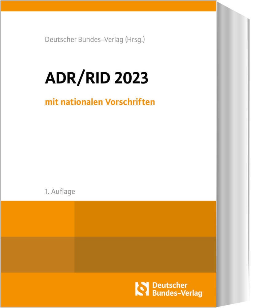 Adr / Rid 2023 Mit Nationalen Vorschriften  Gebunden