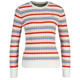GANT Stretch Cotton Cable Stripe C-Neck Mehrfarbig M
