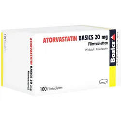 Atorvastatin Basics 20 mg Filmtabletten 100 St