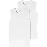 SCHIESSER Top Tanktop mit Stretch-Anteil im 2er-Pack, Weiss, L