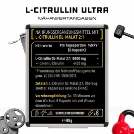 German Elite Nutrition L-Citrullin Ultra Geschmack Kapseln 365 Stück