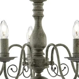 Searchlight Greythorne 5-flg. 40W 50 cm Furnier/Grau
