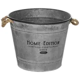 Atmosphera Créateur d'intérieur Atmosphera - Topf - Metall - grau - D37-5 cm - Grau