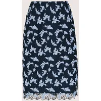 Madeleine Bleistiftrock Damen Floral Blau 42