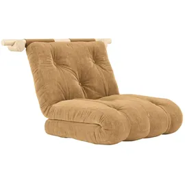 Karup Design Hooked Sofa Bed / Sleeper Chair – Sitz- oder Schlafplatz, platzsparend« Futonmatratze inkl. Halterungsset aus FSC®-zertifiziertem Massivholz braun