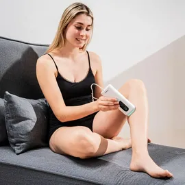 InnovaGoods Lichtpuls-Epilierer mit Kühlfunktion und Zubehör 999999 Weiß