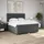 vidaXL Boxspringbett 180 x 200 cm Dunkelgrau