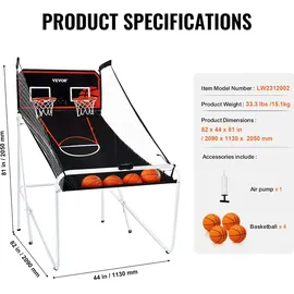 Vevor Basketballspiel 205 cm