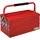 DURHAND Werkzeugkasten 5 Fächer Rot 45 x 22,5 x 34,5 cm