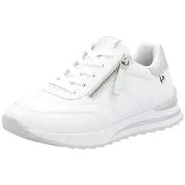 Rieker Damen Low-Top Sneaker W2402, Frauen Halbschuhe, lose Einlage,Strassenschuhe,Freizeitschuhe,Turnschuhe,Laufschuhe,Weiss (80),36 EU / 3.5 UK - 36 EU