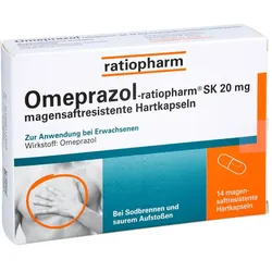 Omeprazol-ratiopharm SK 20mg