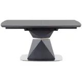 Feldmann-Wohnen Esstisch Säulentisch Cortez 160-210x90cm grau anthrazit ausziehbar