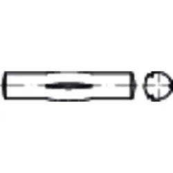 Knebelkerbstift mit kurzen Kerben ISO 8742 Stahl blank ø6 x 30mm