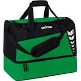 Erima Unisex Six Wings Sporttasche mit Bodenfach, smaragd/schwarz, M