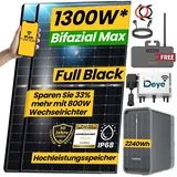 EPP.Solar® 1000W/800W Balkonkraftwerk mit Speicher Komplettset 2,24 kWh Marstek B2500-D Speicher mit DEYE 800W WIFI Wechselrichter Smart Mini Anlage