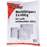 go/on Nachfüllpack für Luftentfeuchter 3 x 450g Granulat