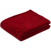 Gözze Feine Corddecke Kuscheldecke 150 x 200 cm Karminrot