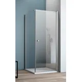 maw by GEO GEO maw flex Drehtür rechts mit Seitenwand, 90 x 90 cm AF1009090R2360, Duschkabinen, platin-silber
