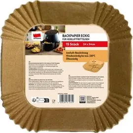 Quickpack Heißluftfritteusen, Backpapier 24x24cm