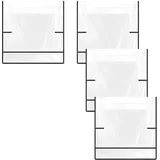 GREOHNMPAW 4 Stück Stuhlhussen für Friseurstühle, Transparente Stuhlhussen, Stuhlhussen für Meisten Friseurstühle, Bürostühle