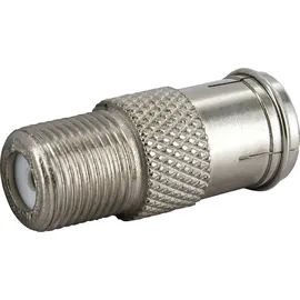 Schwaiger F-Quick Adapter 1x F-Stecker/1x F-Buchse Silber