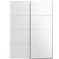 ebuy24 Kleiderschrank Veto Schiebetürenschrank B150 cm 2 Türen weiß und weiß