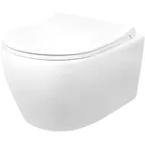 Aloni Spülrandloses Wand Hänge WC Spülrandlos Toilette Bidet Taharet Rimless Taharet wc - Deckel