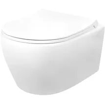 Aloni Spülrandloses Wand Hänge WC Spülrandlos Toilette Bidet Taharet Rimless Taharet wc - Deckel
