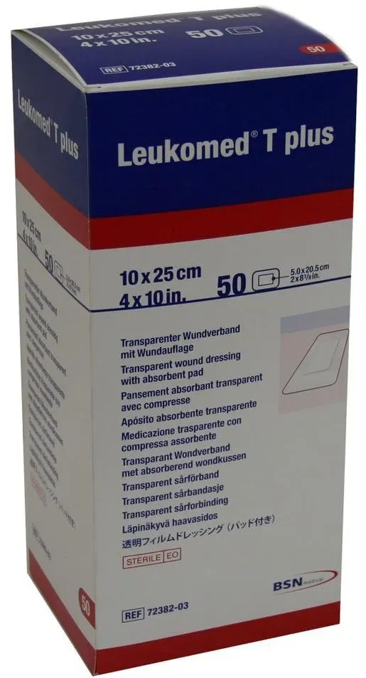 Leukomed Transp.plus Sterile Pflaster 10 50 St