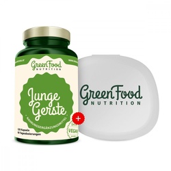 GreenFood Nutrition Junge Gerste + Kapselbehälter Kapseln 120 St