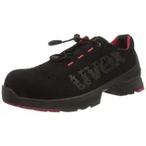 Uvex 1 S1 SRC, Arbeitsschuhe für Damen - Herren, Schwarz/Rot, 44