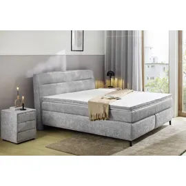 Jockenhöfer Gruppe Boxspringbett »Betty« 7-Zonen-TTFK-Matratze, KS-Topper, Bettgröße 140 oder 180 wählbar grau