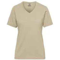 Damen BIO Workwear T-Shirt JN1807, stein-grau, Größe 3XL - grau - 3XL