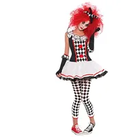 amscan 999855 Damen-Kostüm, Harlekin, Honig-Clown, Unisex, Kinder, mehrfarbig, 12–14 Jahre