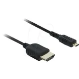 DeLock HDMI-Kabel 8K 60 Hz 1 m Schwarz