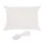 Relaxdays Sonnensegel HDPE Weiß,