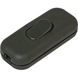Kopp 191305001 Schnurschalter mit Zugentlastung Schwarz 1 x Aus/Ein 6A 1St.